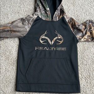 Realtree Camouflage Hoodie Youth Medium EUC